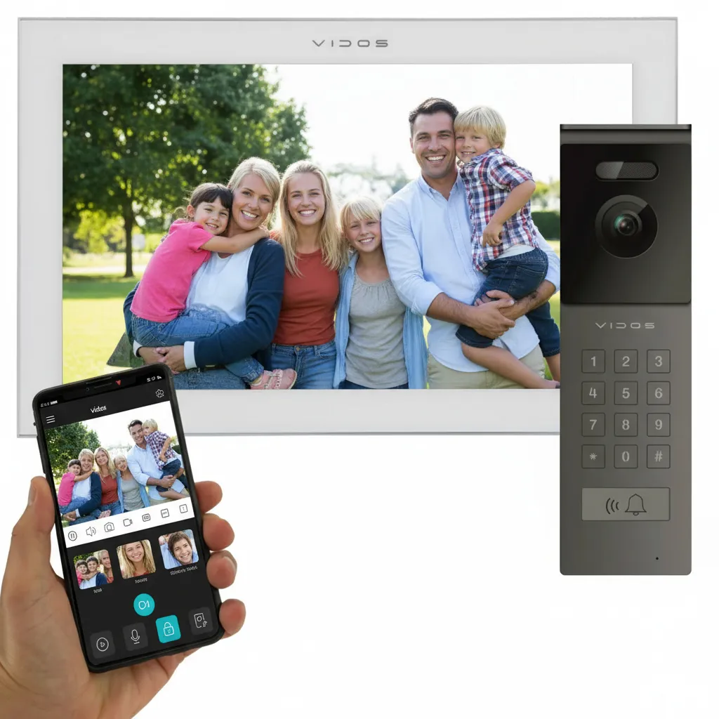 Wideodomofon WIFI Vidos X M14W-X + S12D FullHD Android Podczerwień MicroSD