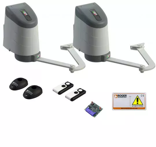 ROGER KIT AY/255/L   Zestaw do bram skrzydłowych 24V bezszczotkowy (Brushless) High Speed